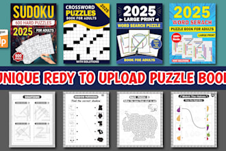 make unique puzzles book sudoku word search crossword mazes word match and more