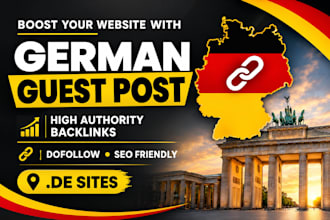 do 300 german guest post with dofollow backlinks
