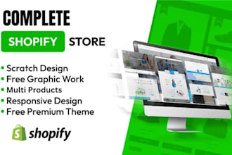 setup premium shopify dropshipping store or shopify website