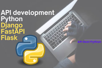 develop API rest with python in flask, fastapi, django