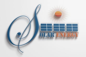 make real estate, solar energy logo design for your brand