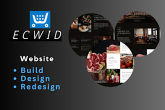build and design, redesign ecwid website