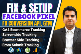 fix facebook pixel google analytics 4,fb conversion api meta pixel for meta ads