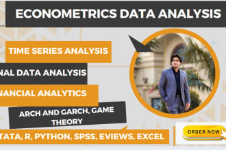 do economics, financial economics, econometrics analysis by stata, r, eviews