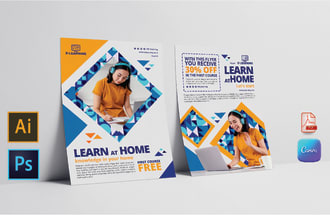 design your college, university, education, flyer in 5 hours