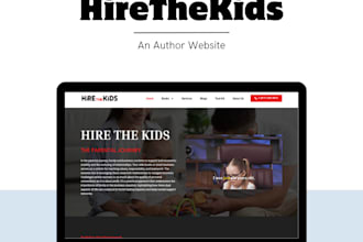 create a book author website, ebook author website