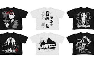 create y2k grunge artwork for your clothing brand