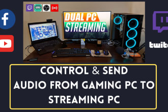 setup obs streamlabs dual PC for twitch fb yt tiktok live streaming