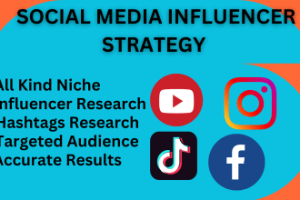 do your social media influencer and hashtags research marketing