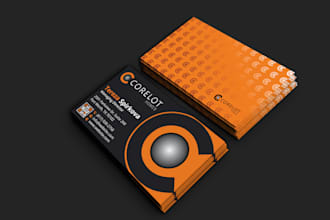 professional business card design with print ready files