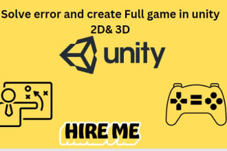2d,3d unity game development for you