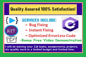 develop csharp dot net windows forms, user controls, webapis, asp net core mvc