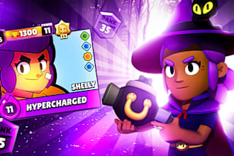 design you a professional brawl stars thumbnail for 9 USD