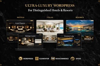 build luxury websites for villa, hotel or apartment
