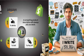 write converting product descriptions and listings for your amazon and shopify