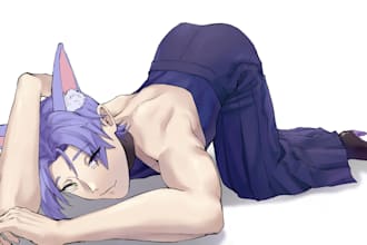 draw illustrations in anime or manhwa style nsfw included