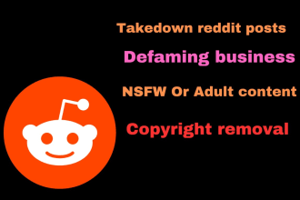 report to takedown infringing,illegal and leaked content from reddit under dmca