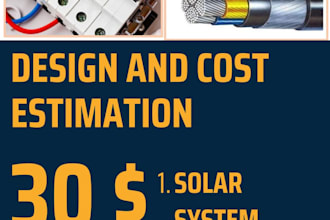 design solar system, lighting design and calculation, electrical design lv hv