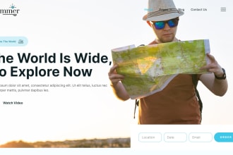 build travel affiliate website, travel agency and tourism website