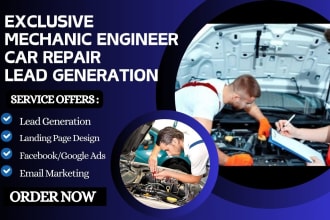 generate mechanic leads car repair leads muffler leads automobile lead funnel