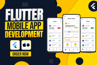 develop flutter app development as IOS and android flutter mobile app developer