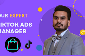 be your tiktok ads manager, shopify dropshipping campaigns