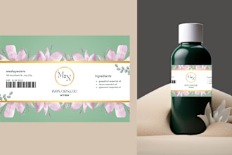 do top notch product label and candle label designing