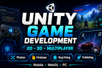 create unity 2d 3d multiplayer mobile games with photon