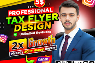 eyecatching and unique credit repair and tax flyers design