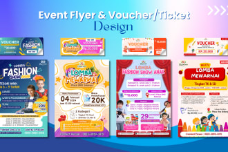 make a flyer design for children competition events