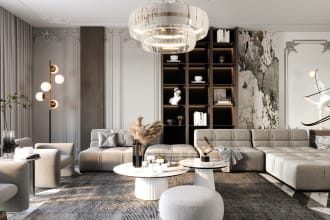 do interior design for bedroom , living room , kitchen , dining