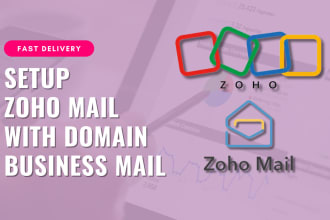setup zoho mail with domain bussines mails