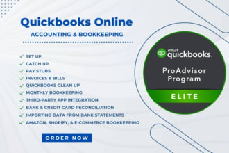 do online bookkeeping and date entry on quickbooks and sage peachtree