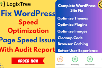 fix complete wordpress website speed optimization issue