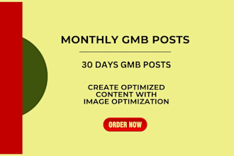 do monthly gmb posts with optimized geotag images