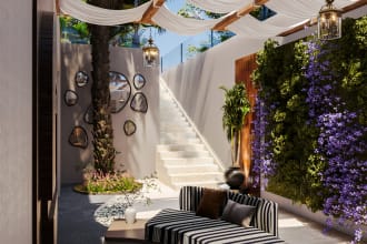 do outdoor design , landscape design ,3d garden patio