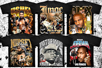design a rap tee vintage old school 90s bootleg t shirt