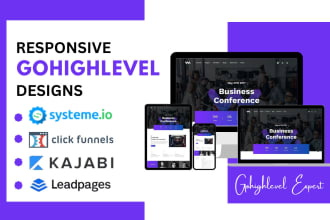 design clickfunnel 2 0, drop funnel, and gohighlevel landing pages