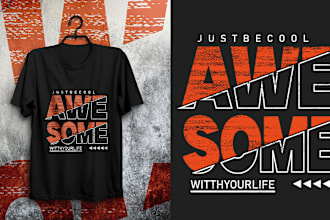 make typography custom and trendy t shirt t shirt design