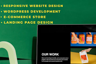 design and develop a professional furniture or business website