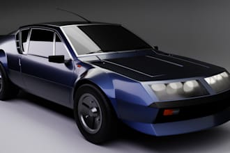 make a 3d vehicle model