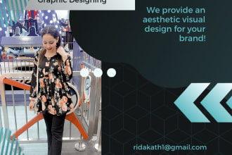 create aesthetic, minimalist logo, poster design, business cards, landing page