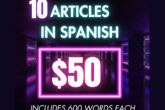 specialize in spanish SEO website content writing