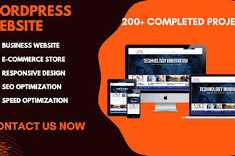 build or rebuild modern and responsive wordpress website design