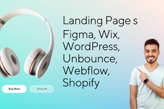 build awesome figma funnelish unbounce landing page wordpress, wix web flow