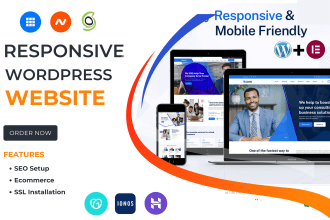 build wordpress website on godaddy, bluehost, namecheap, ionos, hostinger