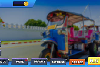 design amazing 2d game graphics ui