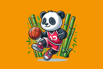 design basketball cartoon logo with new concepts
