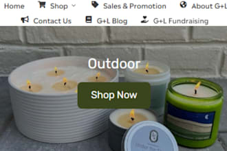 design fragrance candle website candle shopify store private label candle store