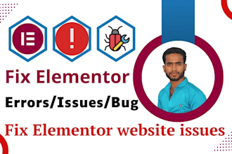 fix elementor website issues create elementor wordpress website by elementor pro
